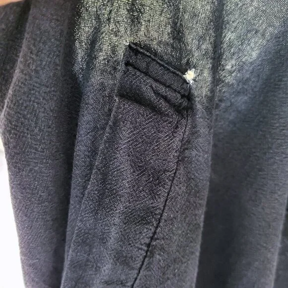 Lagenlook Lightweight Overalls Adjustable Cropped Charcoal Grey Size S/M - Picture 15 of 16